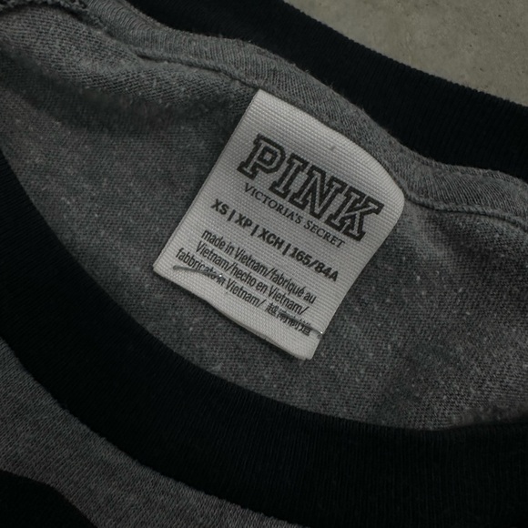 PINK Victoria's Secret Black and Gray Top - Picture 2 of 4